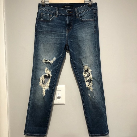 J Brand Sadey Slim Straight Decoy Destroyed Size 26 - Picture 1 of 8